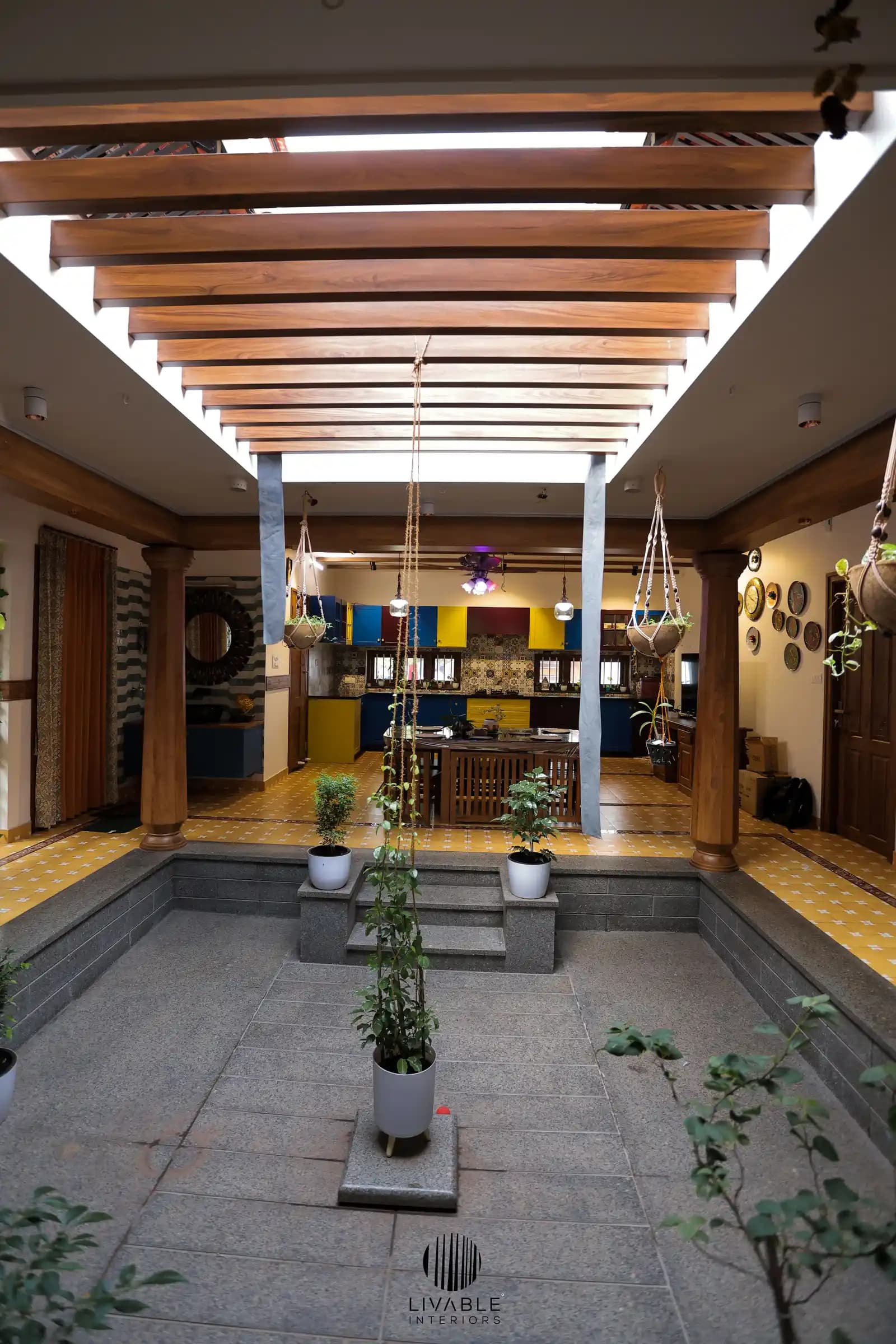 Traditional Kerala Style Central Courtyard