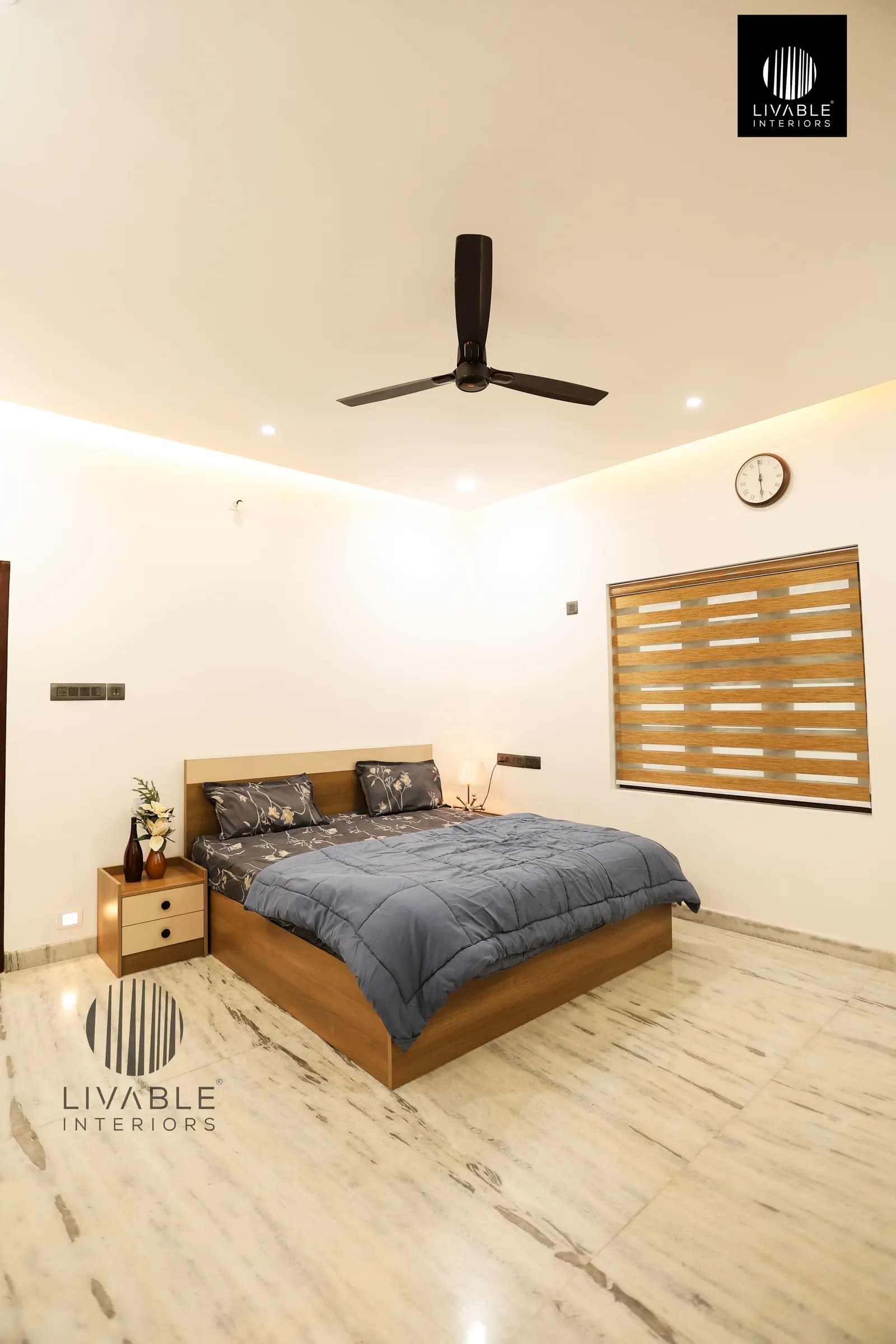 Minimalist Warm Wooden Bedroom